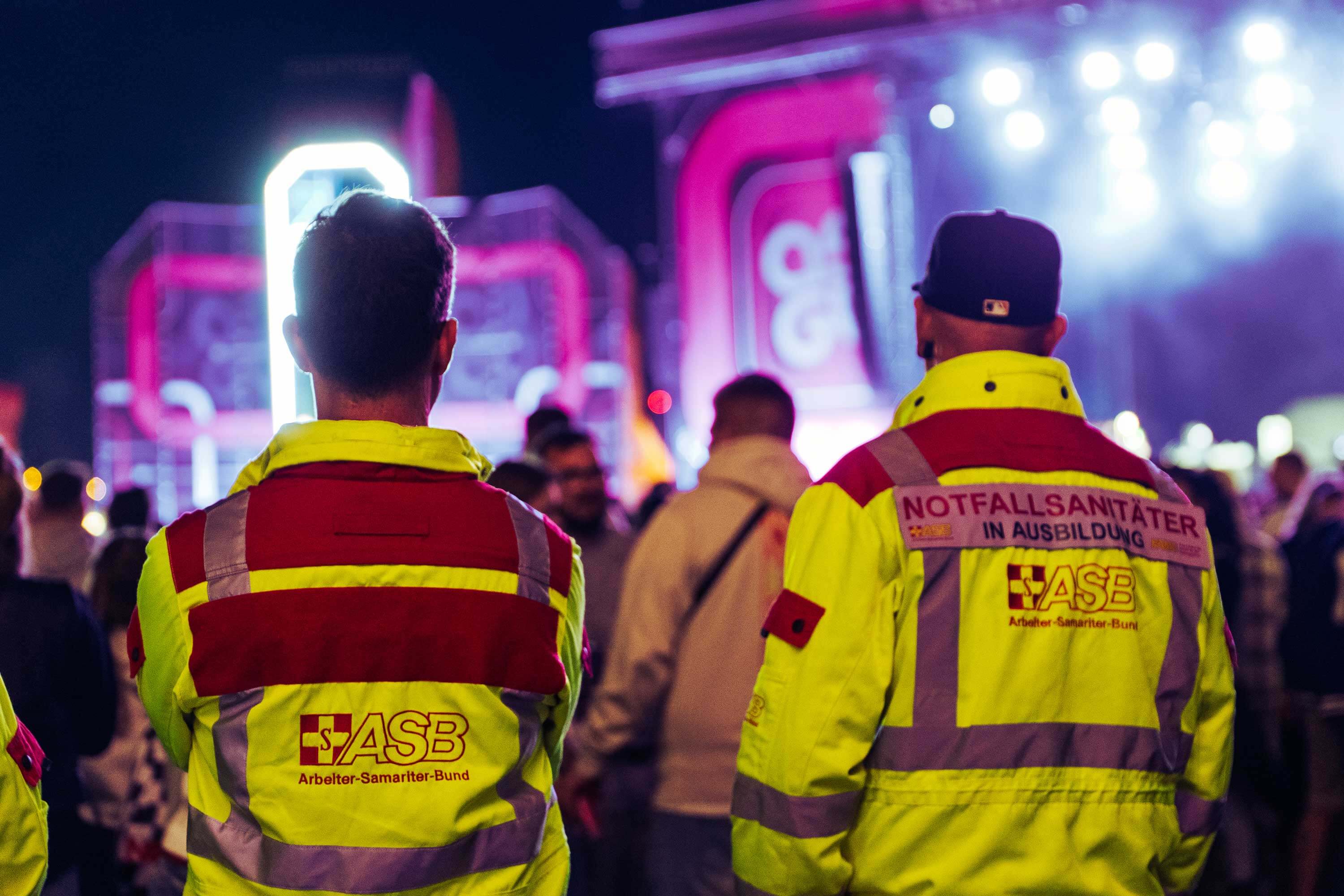 Glücksgefühle Festival 2025 - Einsatzkräfte des ASB beim Glücksgefühle Festival 2025